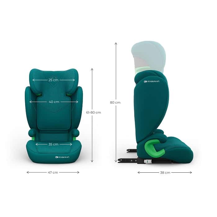 Kinderkraft Autositz JUNIOR FIX 2 PLUS Grün