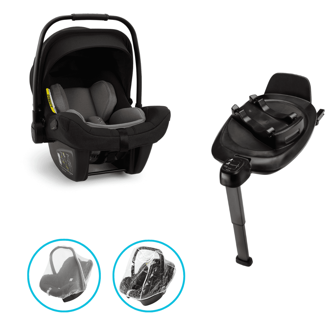 Nuna Pipa next i-Size Babyschale Caviar-Chocolate inkl. BASE next und GRATIS Zubehör