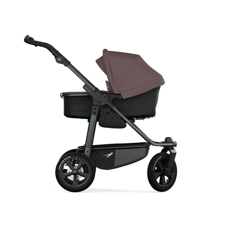 TFK Mono 3 3in1 Kinderwagen Set Braun mit Cybex Cloud T i-Size Sepia Black & TFK Mono Adapter
