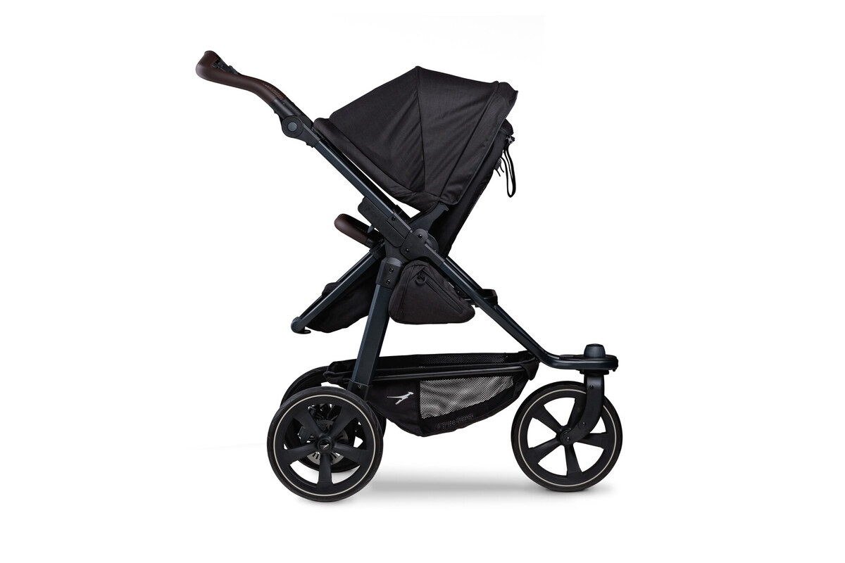 TFK Mono 2 Kombikinderwagen inkl. gratis Wickelrucksack Luftkammerräder - schwarz