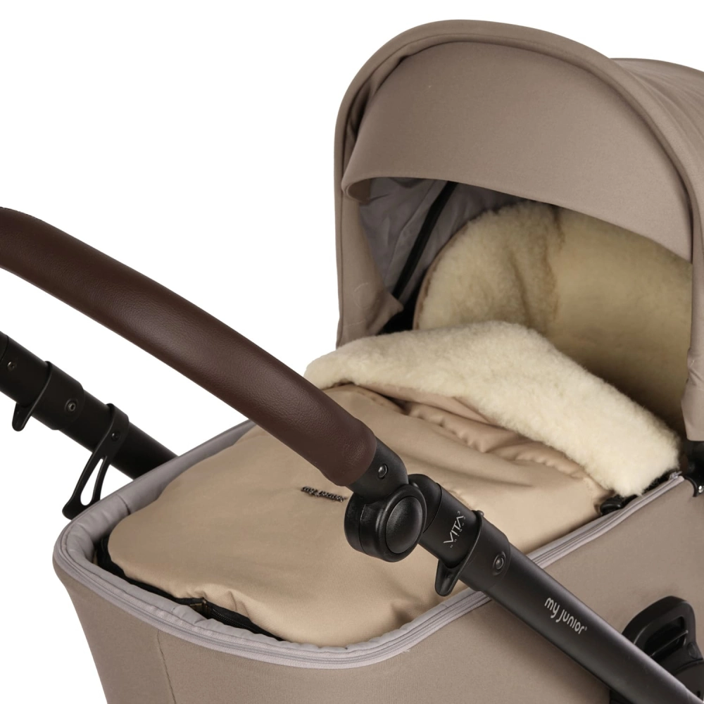 my junior ThermoWool 2in1 Fußsack Naptime Latte