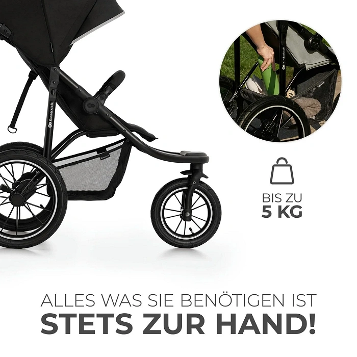 Kinderkraft Sportwagen 3 Räder HELSI 2 Black Kinderkraft Sportwagen 3 Räder HELSI 2 Black