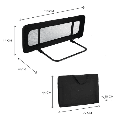 Kinderkraft Bettgitter GUARD & DREAM schwarz Kinderkraft Bettgitter GUARD & DREAM schwarz