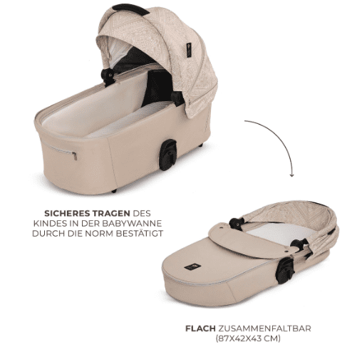 Kinderkraft x BIZUU Nea 2 Kombikinderwagen whisper dune