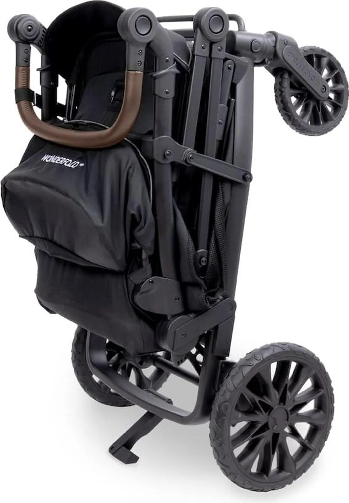 Wonderfold L2 Buggy-Wagen 2-Sitzer - Schwarz
