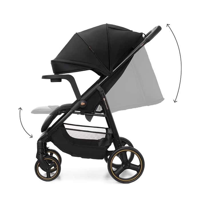 Kinderkraft Buggy TRIG 3 mit Tablett Schwarz