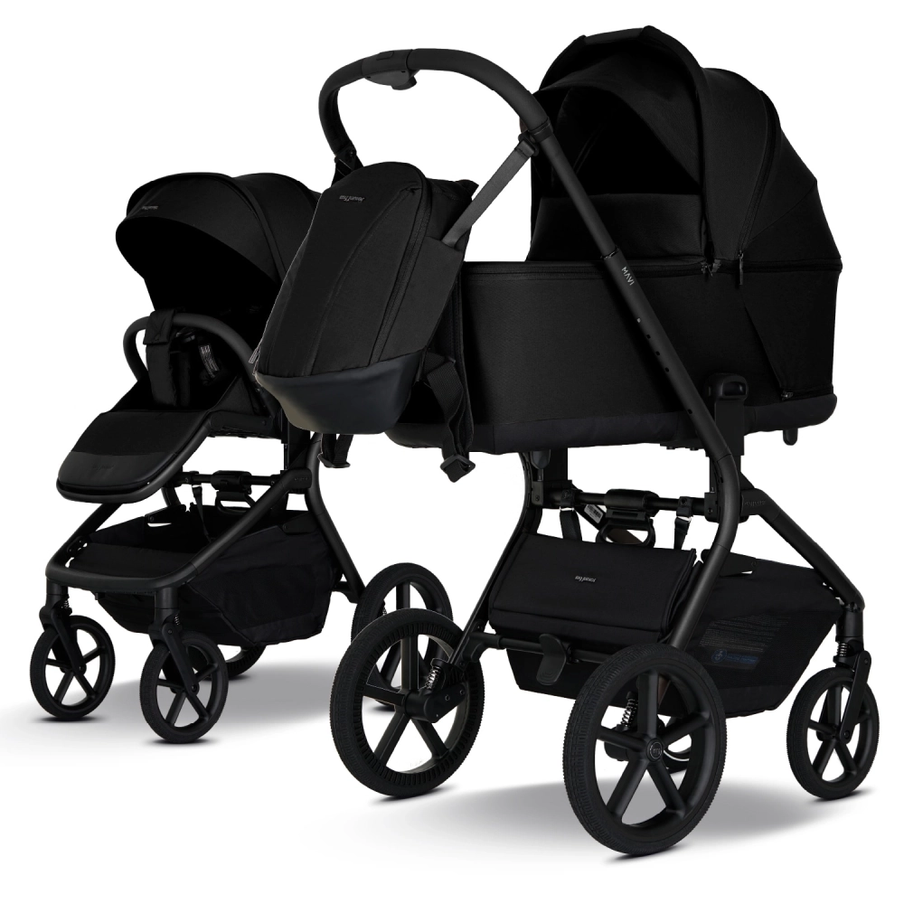 my junior MAVI Kombikinderwagen Pure Black