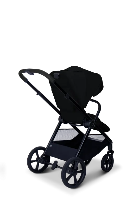 Moon STYLO 5in1 Kombikinderwagen-Set Onyx inkl. Wickeltasche, Regenverdeck und Adaptern