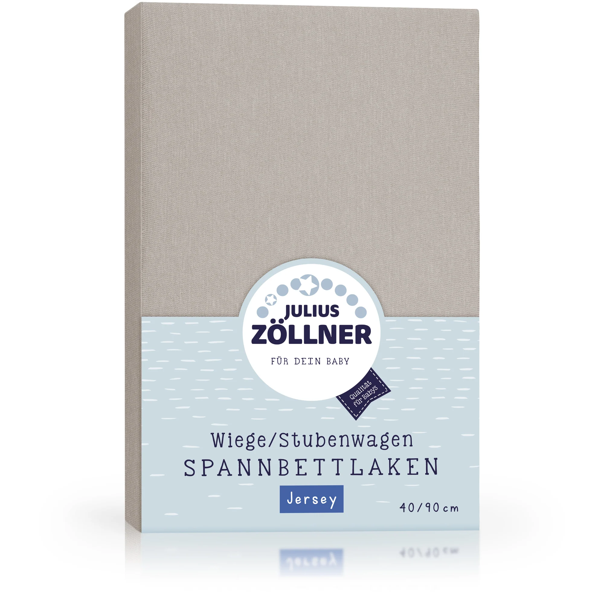 Zöllner Jersey Spannbetttuch Wiege/Stubenwagen 90/40 - taupe Zöllner Jersey Spannbetttuch Wiege/Stubenwagen 90/40 - taupe