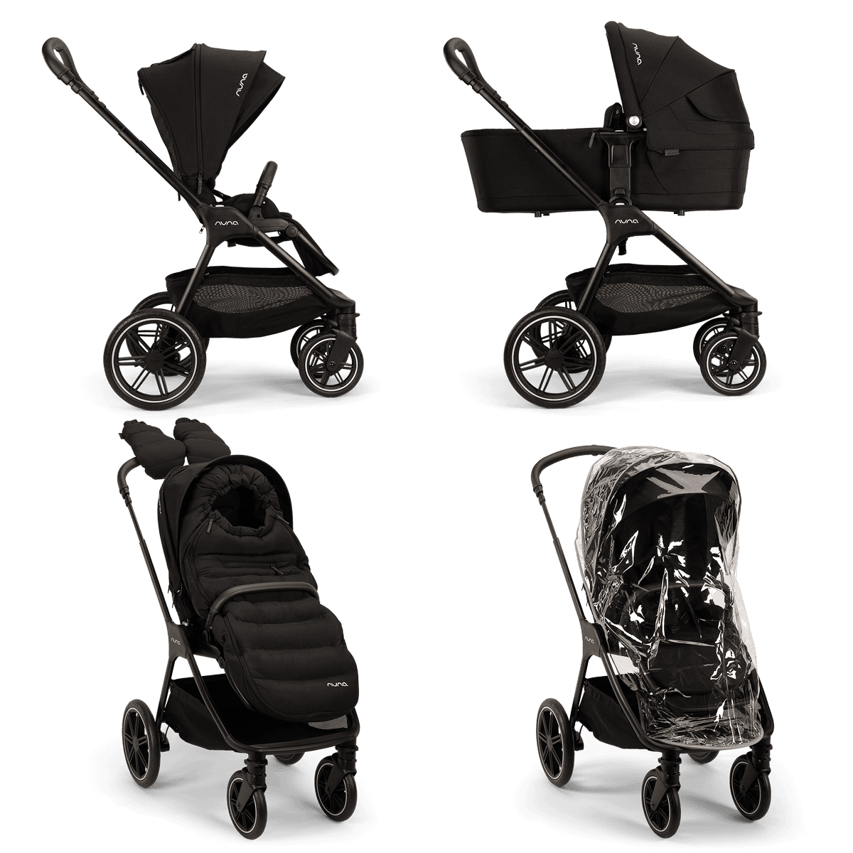 Nuna TRIV lx 3in1 Kinderwagenset Caviar inkl. Arra flex Caviar & gratis Zubehör Nuna TRIV lx 3in1 Kinderwagenset Caviar inkl. Arra flex Caviar & gratis Zubehör