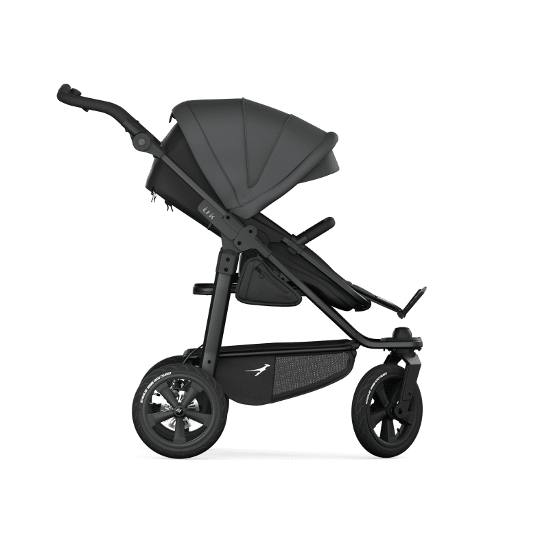 TFK Mono 3 4in1 Kinderwagen Set Grau mit CYBEX Cloud T i-Size Sepia Black, CYBEX Base T & TFK Mono Adapter