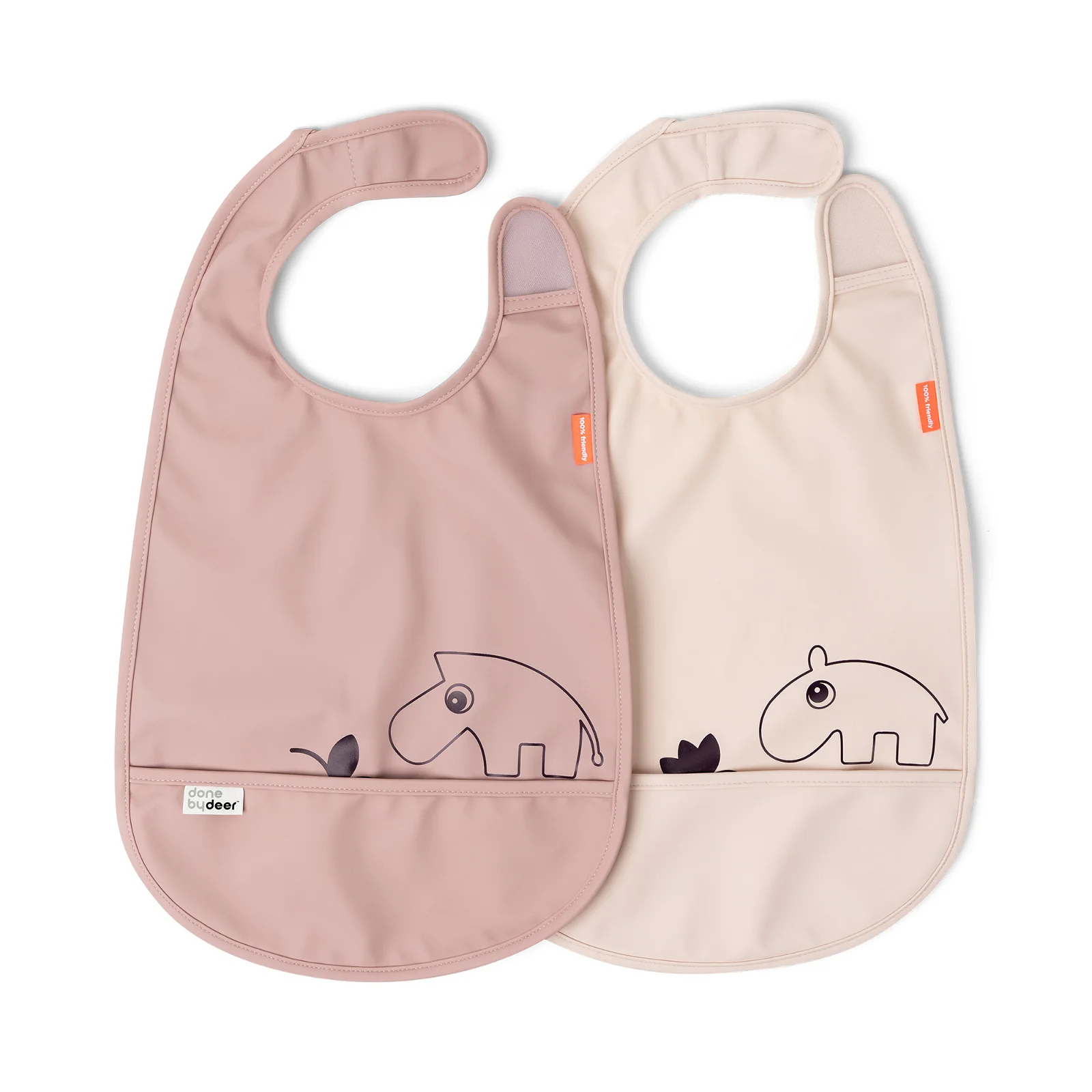 Done by Deer - Lätzchen mit Klettverschluss 2-er Pack Deer friends Powder Mix - Done by Deer Lätzchen mit Klettverschluss 2-er Pack Deer friends Powder Mix bei babybrands.de kaufen ✓ sicher, einfach & bequem online bestellen ✓