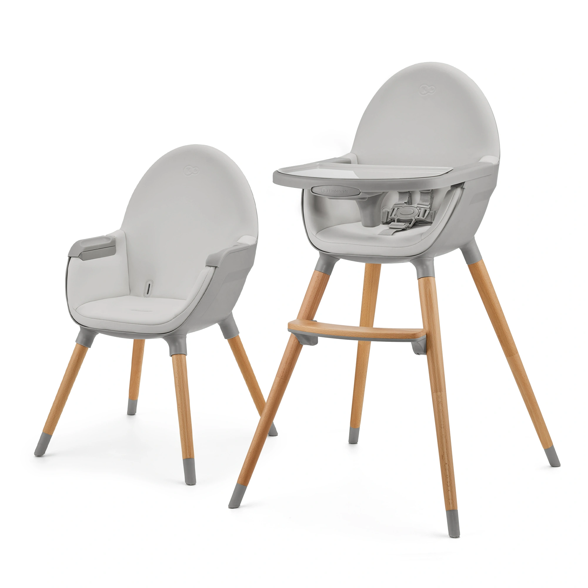 Kinderkraft Hochstuhl 2in1 FINI 2 Grau