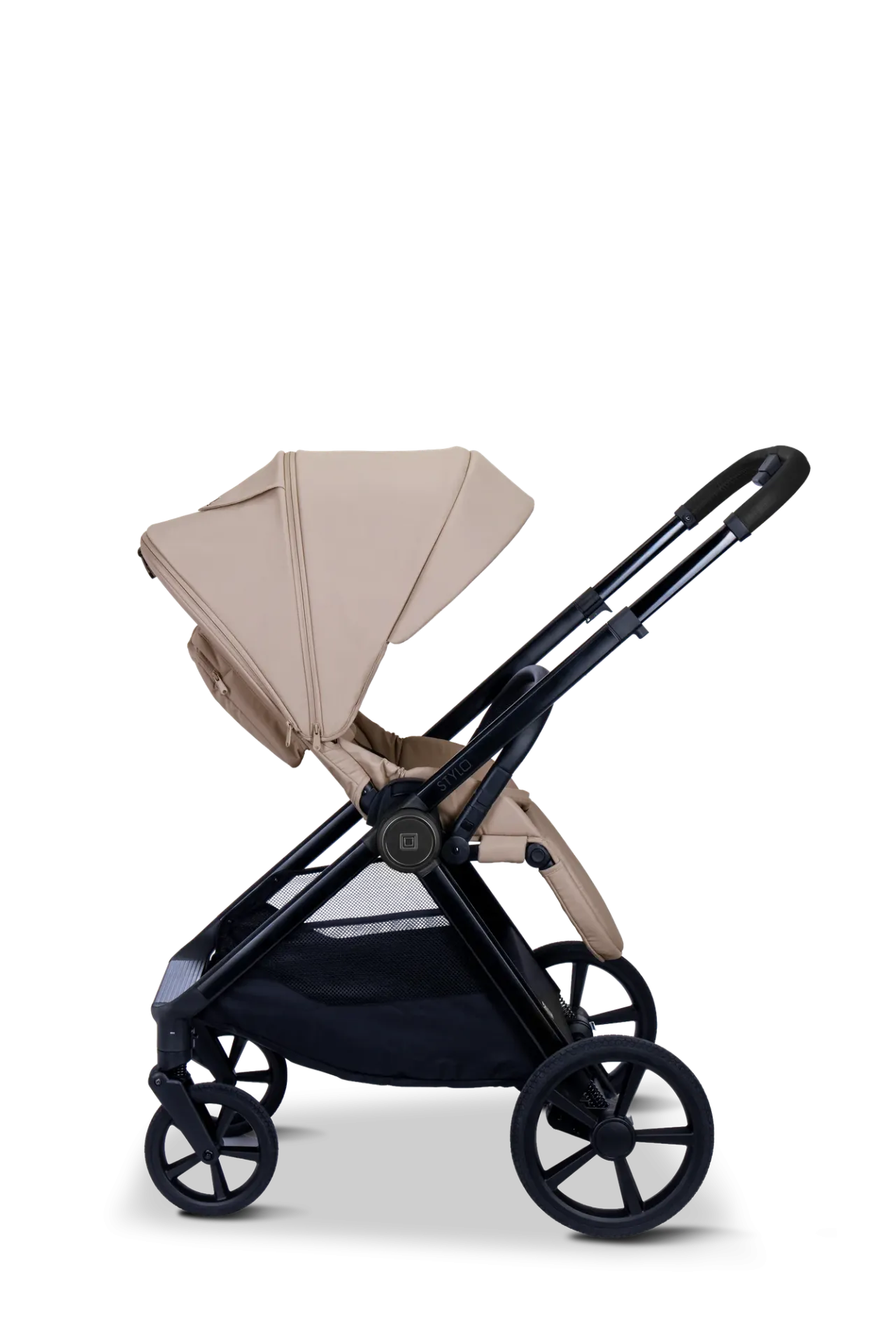 Moon STYLO 5in1 Kombikinderwagen-Set Sand inkl. Wickeltasche, Regenverdeck und Adaptern