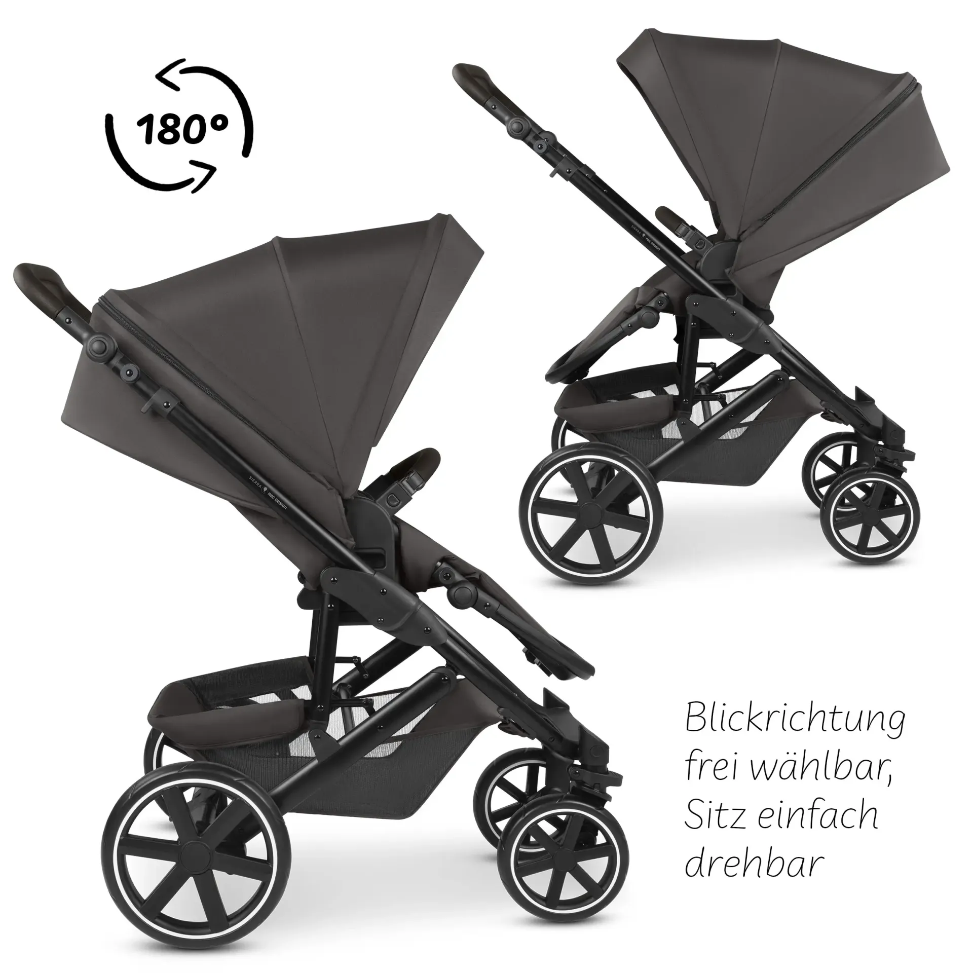 ABC Design Sierra 3in1 Kinderwagen-Set Nut