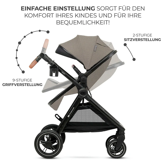 Kinderkraft Kombikinderwagen 3in1 ESME PRO Beige Kinderkraft Kombikinderwagen 3in1 ESME PRO Beige