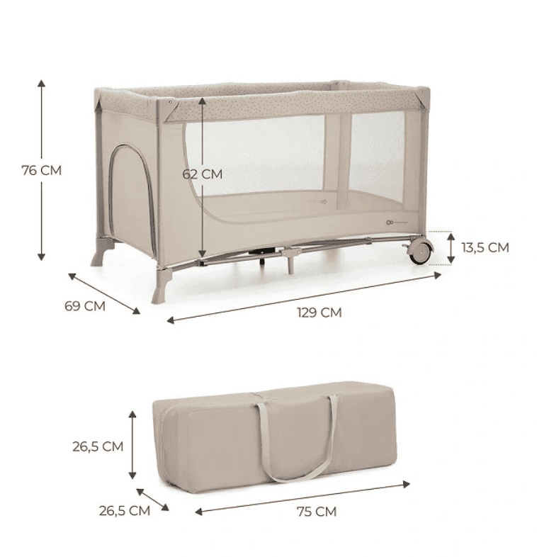 Kinderkraft 2in1 Reisebett JOY 2 beige Kinderkraft 2in1 Reisebett JOY 2 beige