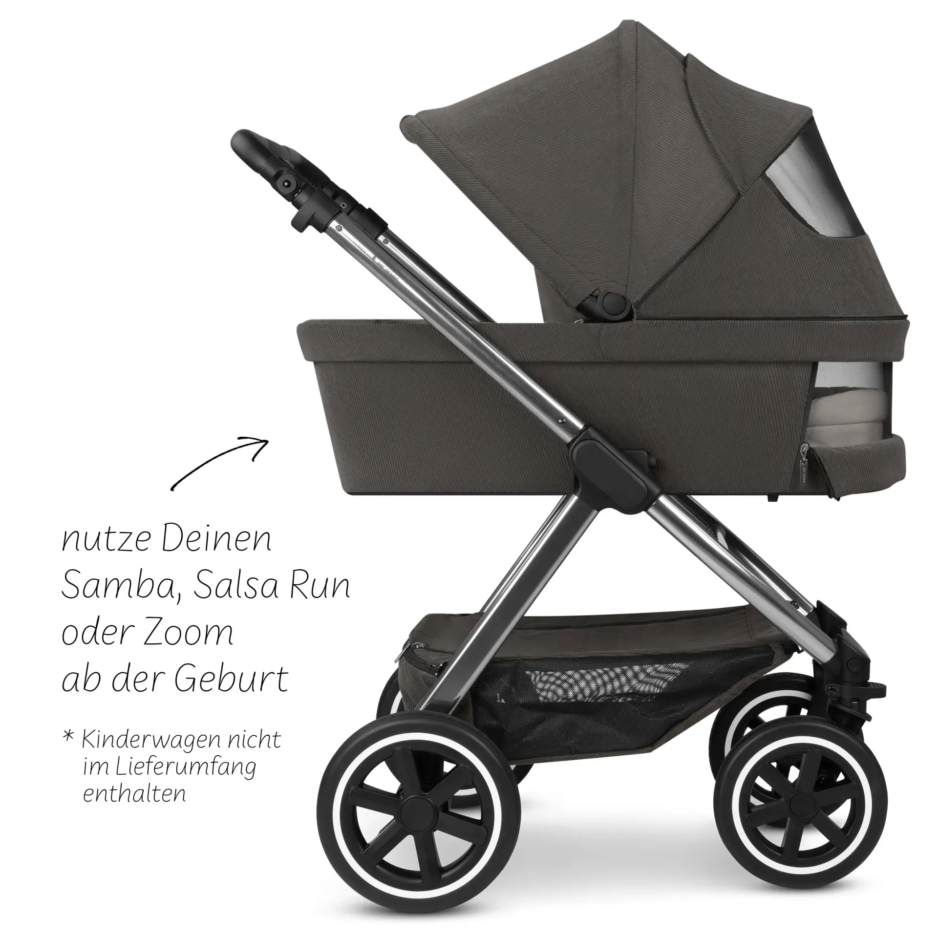 kinderwagen mit geöffneten belüftungslöchern im verdeck und in der babywanne kinderwagen mit geöffneten belüftungslöchern im verdeck und in der babywanne