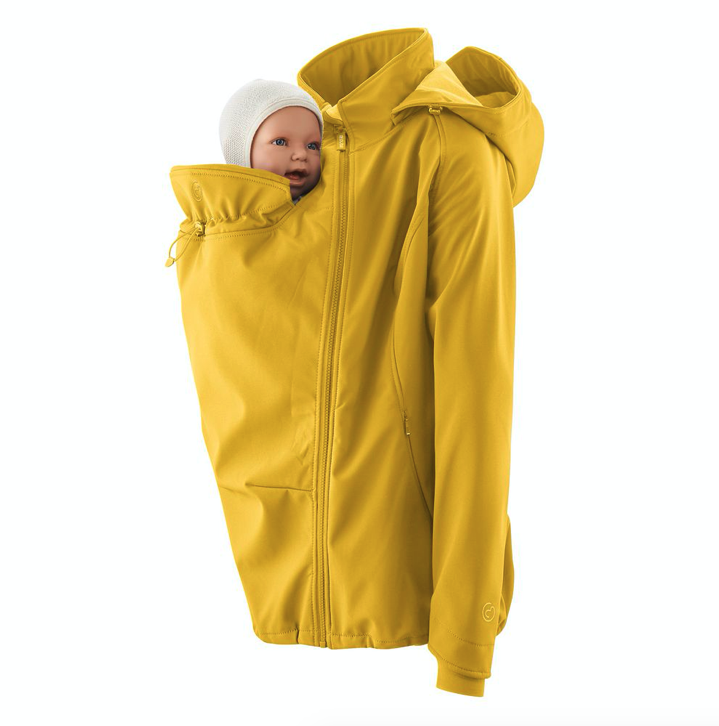 mamalila Softshell-Tragejacke Allrounder - senf XS