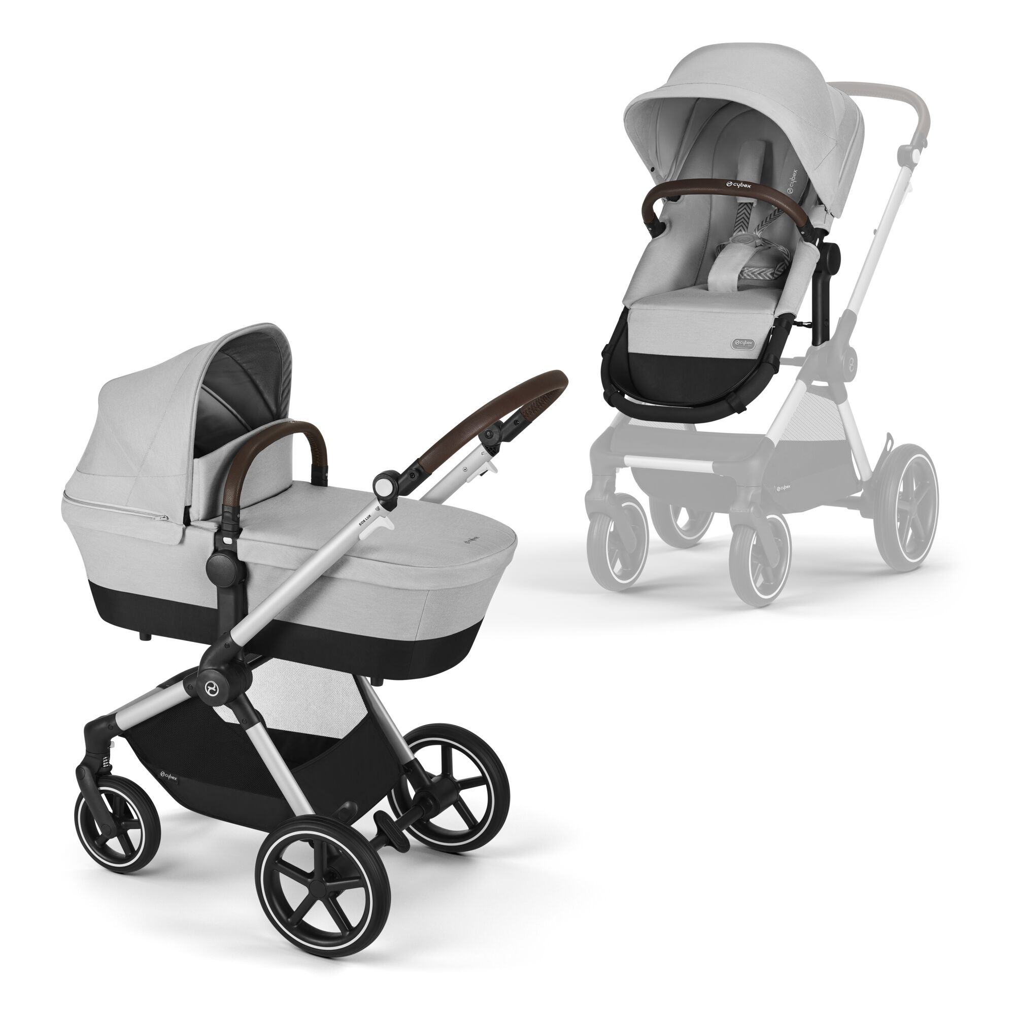CYBEX Eos Lux - Silver / Lava Grey CYBEX Eos Lux - Silver / Lava Grey