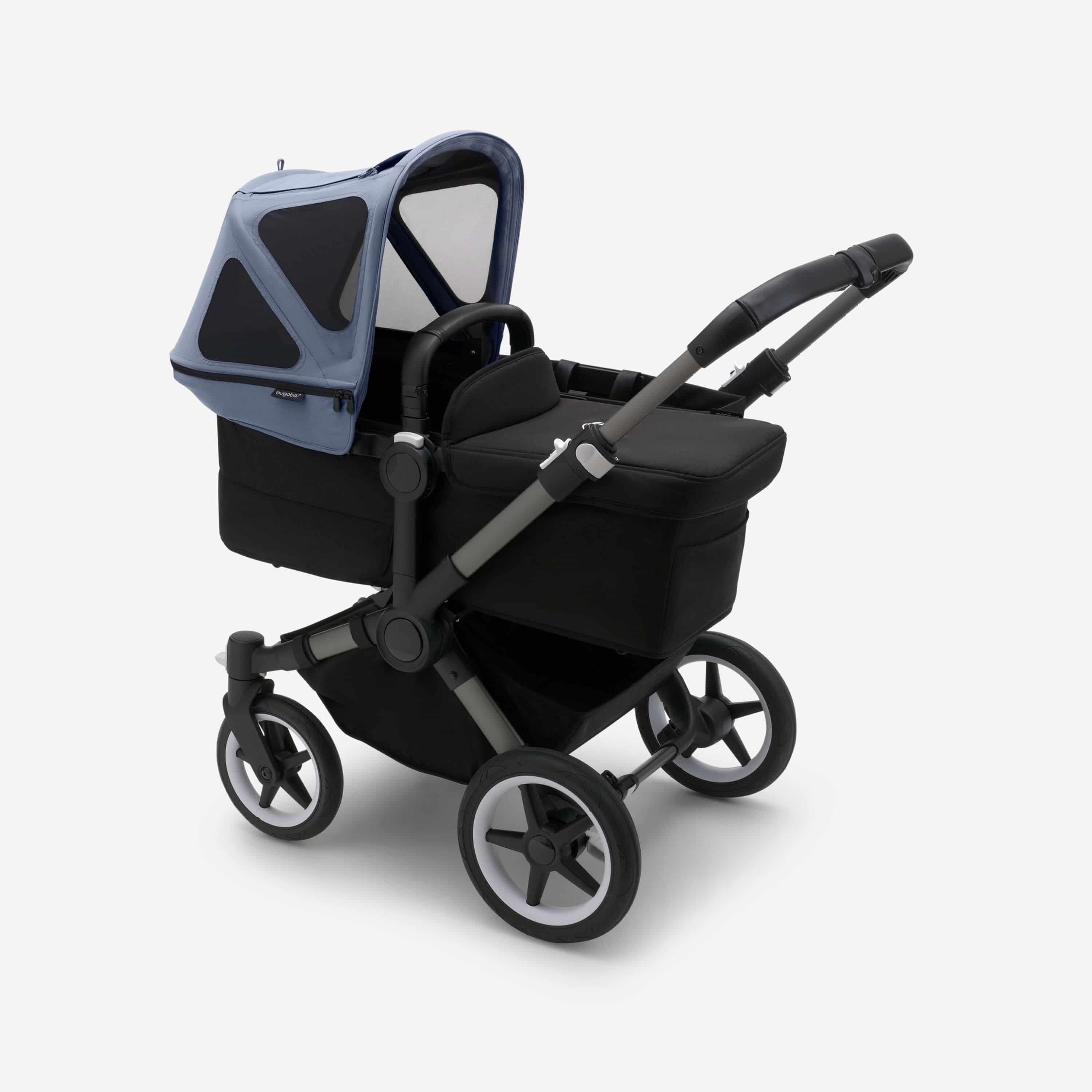 Bugaboo Donkey Sonnendach mit Lüftungsfenstern - Meerblau Bugaboo Donkey Sonnendach mit Lüftungsfenstern - Meerblau