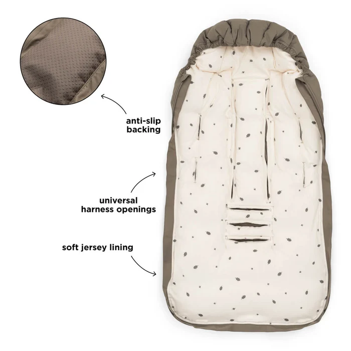 Done by Deer Winterfußsack Taupe