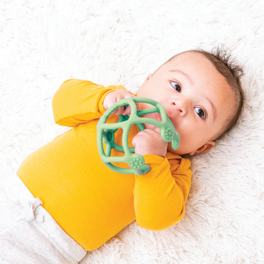 Nattou Silikon Beißring 2er-Set Grün