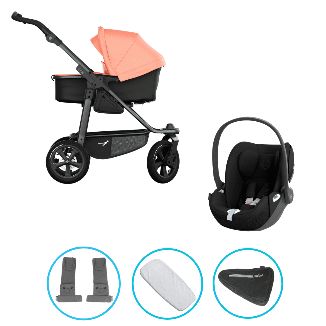 TFK Mono 3 3in1 Kinderwagen Set Lachs mit Cybex Cloud T i-Size Sepia Black & TFK Mono Adapter – Entdecke das tfk mono3 3in1 Kinderwagen Set Lachs mit CYBEX Cloud T i-Size Sepia Black & TFK Mono Adapter. Flexibles Travel-System, All-Terrain-Räder, komfortable Liege- & Sitzpositionen – perfekt für Spaziergänge, Joggen und Abenteuer TFK Mono 3 3in1 Kinderwagen Set Lachs mit Cybex Cloud T i-Size Sepia Black & TFK Mono Adapter – Entdecke das tfk mono3 3in1 Kinderwagen Set Lachs mit CYBEX Cloud T i-Size Sepia Black & TFK Mono Adapter. Flexibles Travel-System, All-Terrain-Räder, komfortable Liege- & Sitzpositionen – perfekt für Spaziergänge, Joggen und Abenteuer