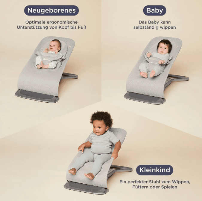 Ergobaby Evolve Bouncer Light Grey Mesh
