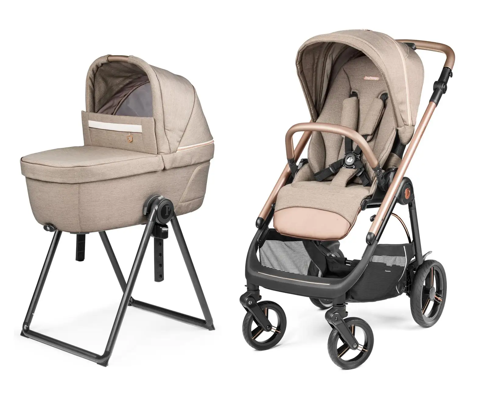 Peg Perego Veloce Kombikinderwagen Mon Amour inkl. Culla Belvedere Babywanne Peg Perego Veloce Kombikinderwagen Mon Amour inkl. Culla Belvedere Babywanne