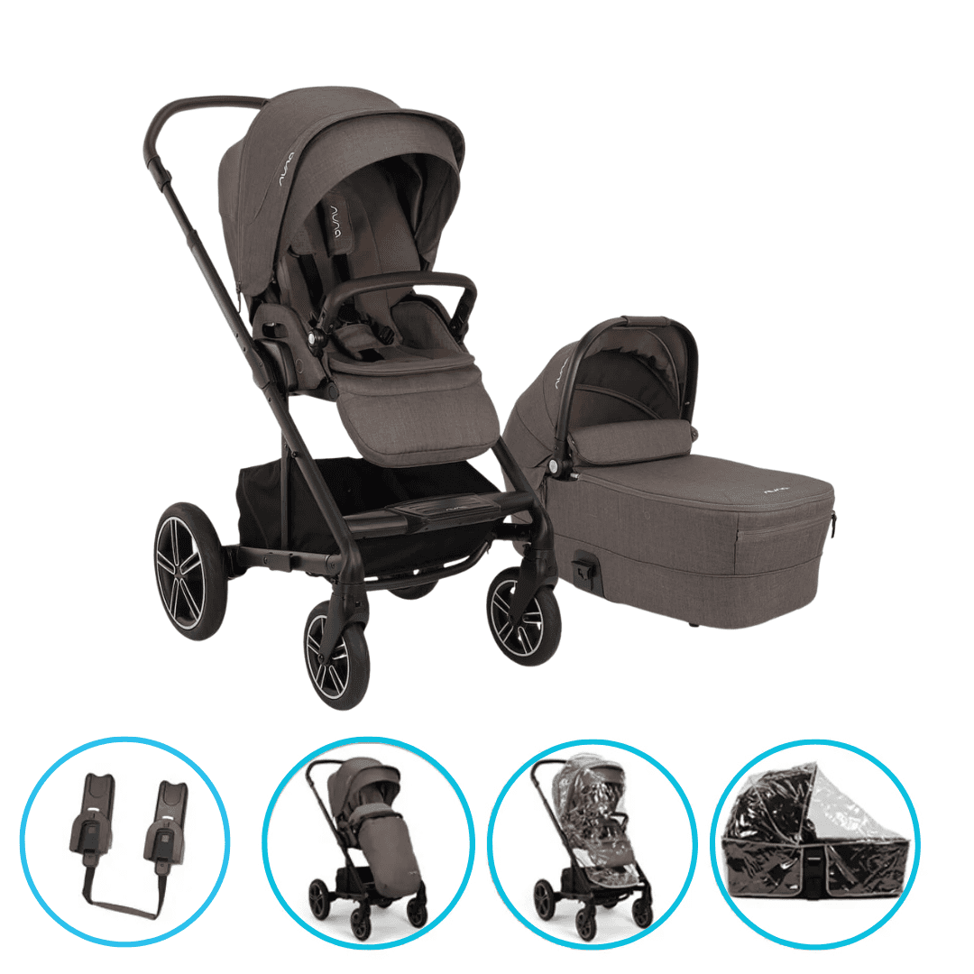Nuna MIXX next 6in1 Kinderwagen Chestnut inkl. GRATIS Zubehör