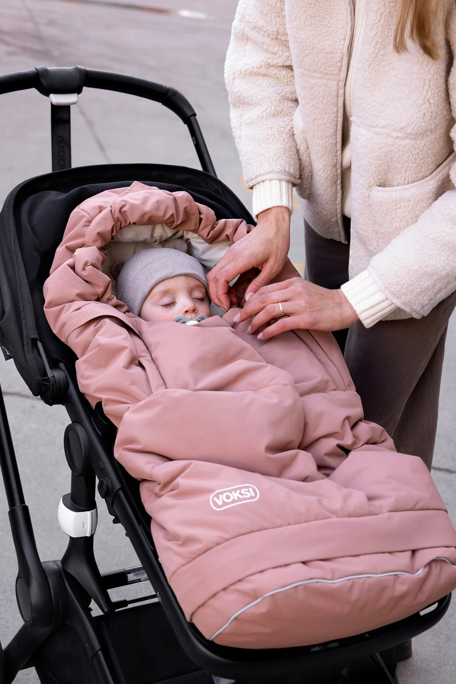  VOKSI City Fußsack Blush Pink