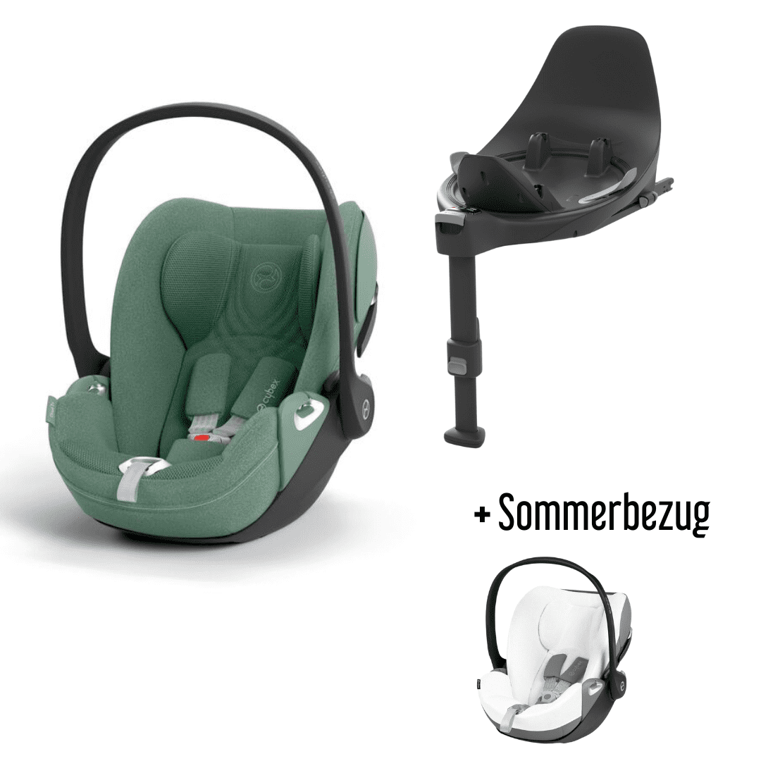 CYBEX Cloud T i-Size Plus dark green Babyschale inkl. Base T + Sommerbezug  CYBEX Cloud T i-Size Plus dark green Babyschale inkl. Base T + Sommerbezug