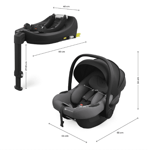 Kinderkraft 3in1 Autositz-Set ENDURA SAFE Grau Kinderkraft 3in1 Autositz-Set ENDURA SAFE Grau