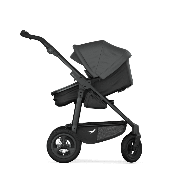 TFK Mono 4 Kombikinderwagen 2in1 Runflat Radset Grau