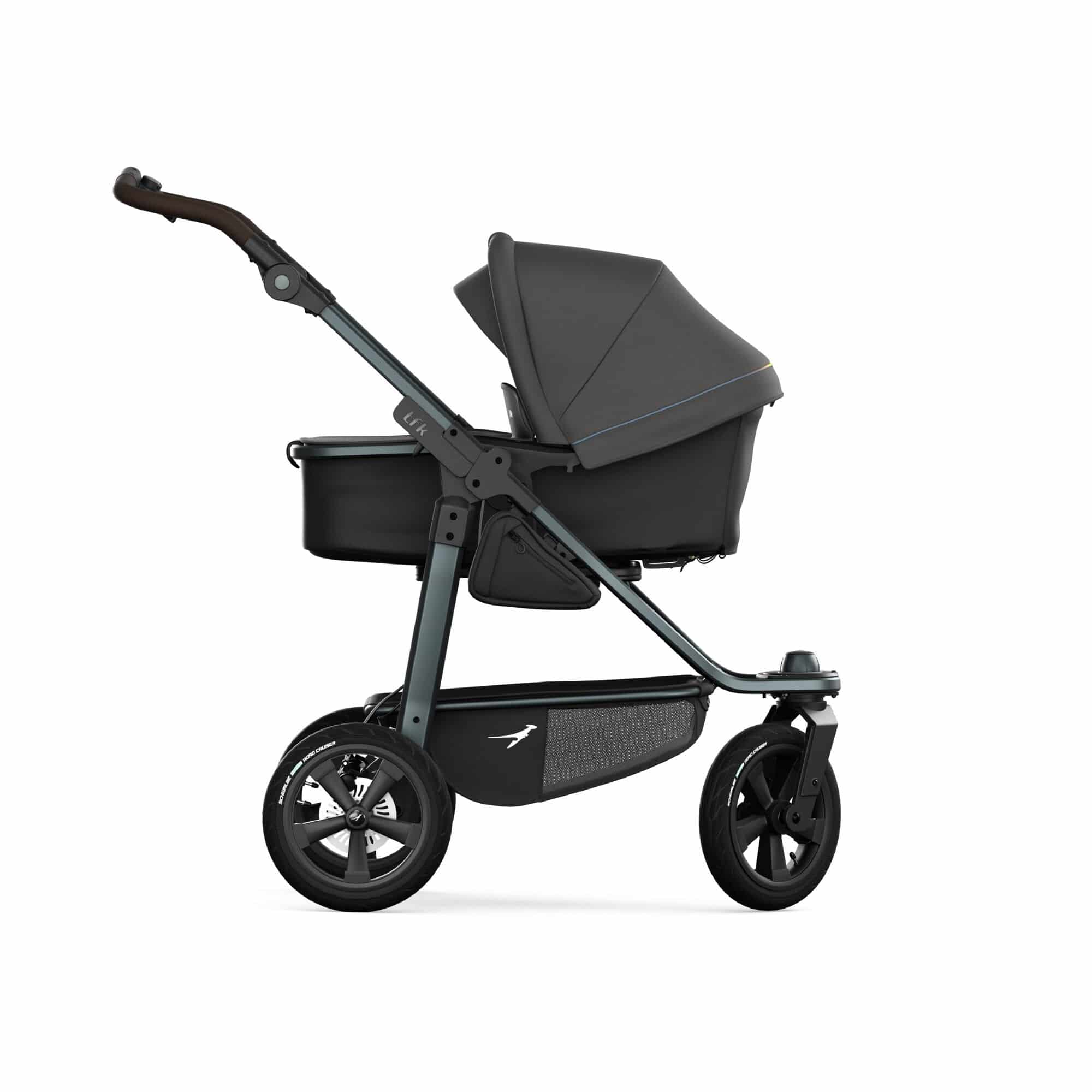 TFK Mono 3 4in1 Kinderwagen Set Anthrazit mit roten Highlights mit CYBEX Cloud T i-Size Sepia Black, CYBEX Base T & TFK Mono Adapter TFK Mono 3 4in1 Kinderwagen Set Anthrazit mit roten Highlights mit CYBEX Cloud T i-Size Sepia Black, CYBEX Base T & TFK Mono Adapter