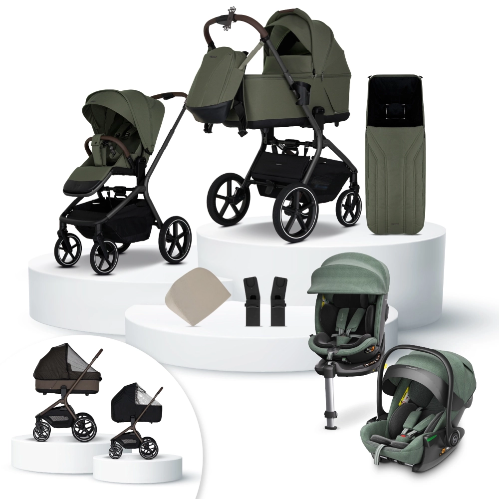 my junior MAVI Kinderwagen-Set 17-teilig Olive Green