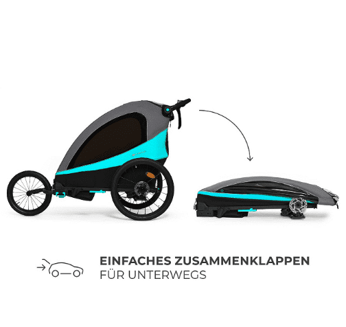 Kinderkraft 3in1 Fahrradanhänger NAVA blau Kinderkraft 3in1 Fahrradanhänger NAVA blau