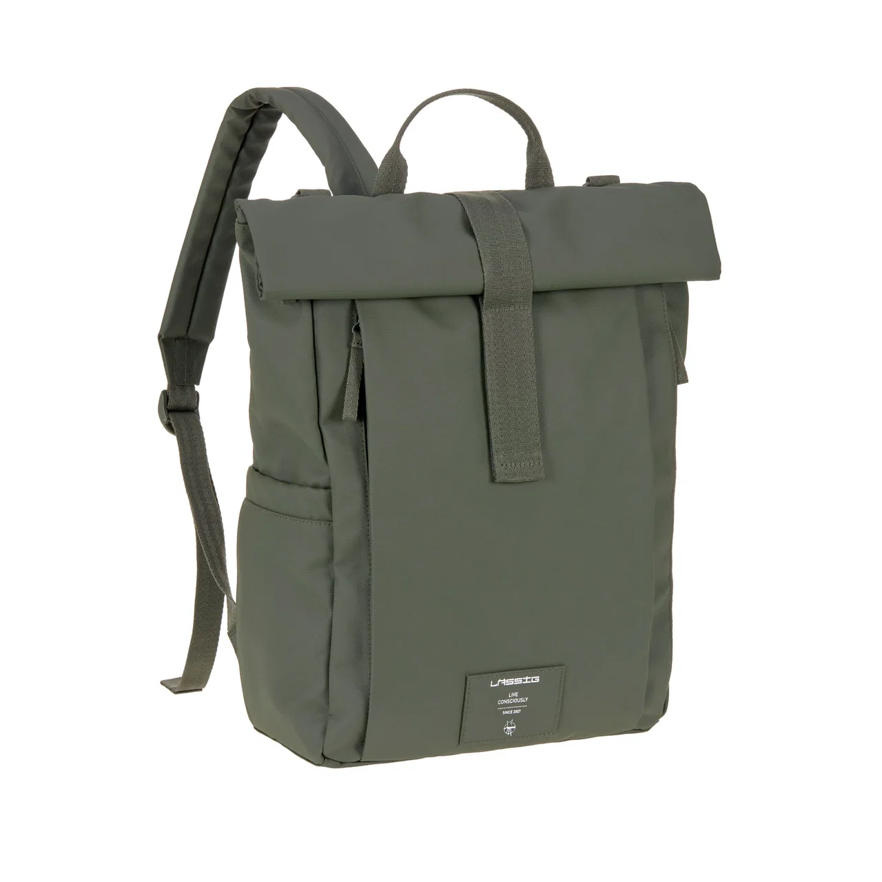 Lässig Wickelrucksack - Rolltop Backpack Olive