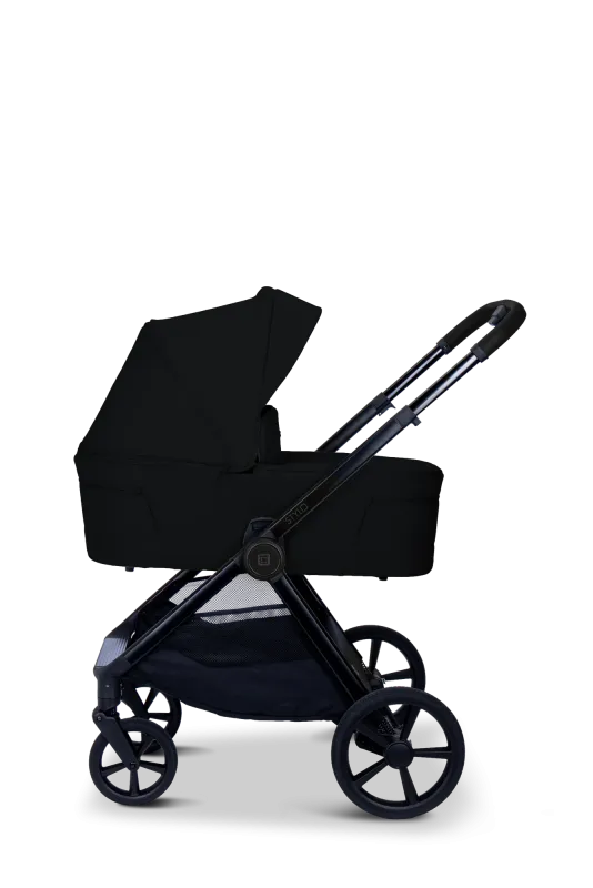 Moon STYLO 5in1 Kombikinderwagen-Set Onyx inkl. Wickeltasche, Regenverdeck und Adaptern