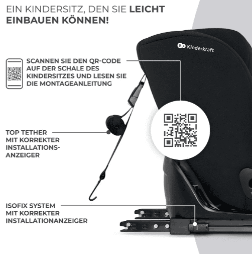 Kinderkraft Autositz ONETO3 schwarz
