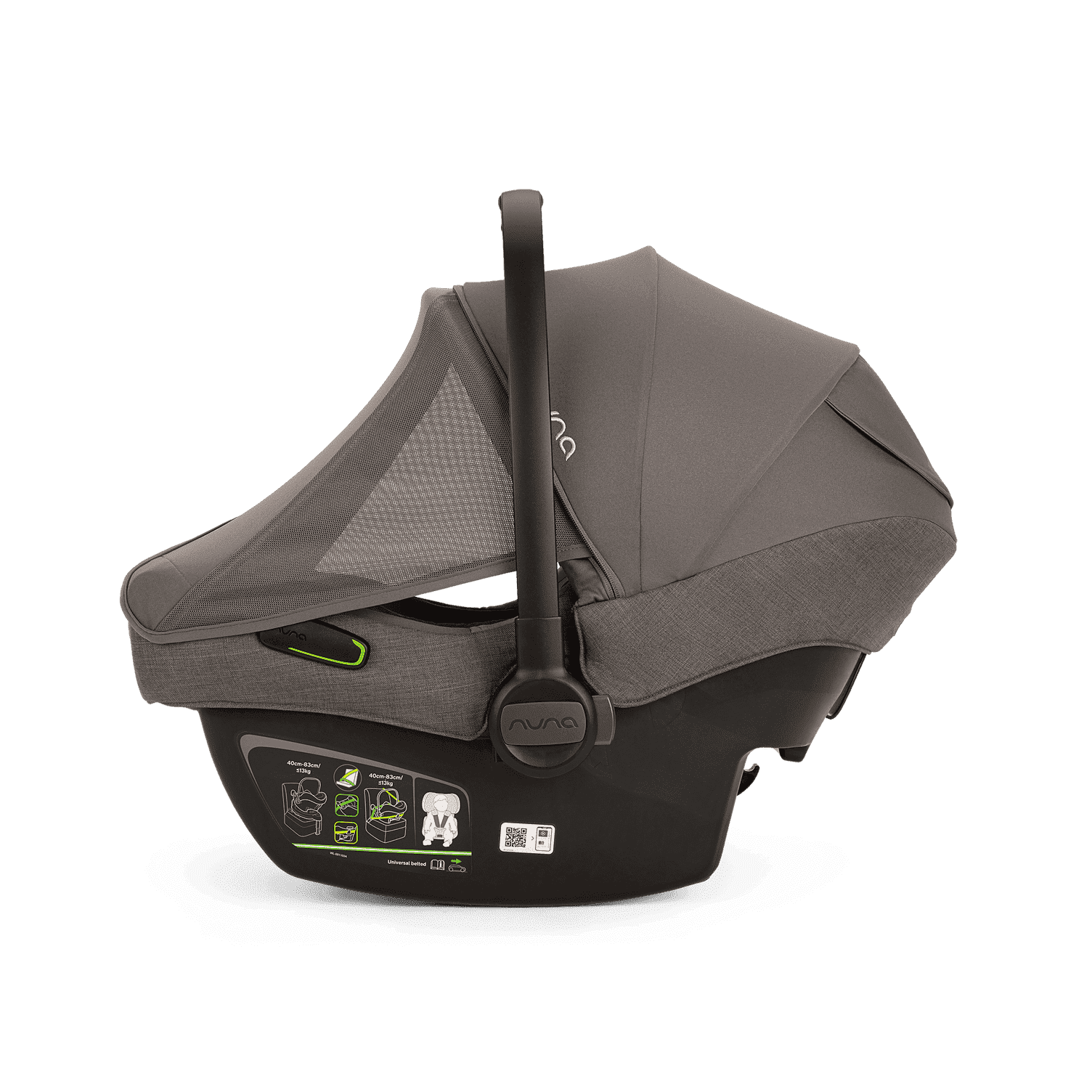 Nuna DEMI Next 4in1 Kinderwagen Set Thunder inkl. Pipa Next Thunder und Base Next