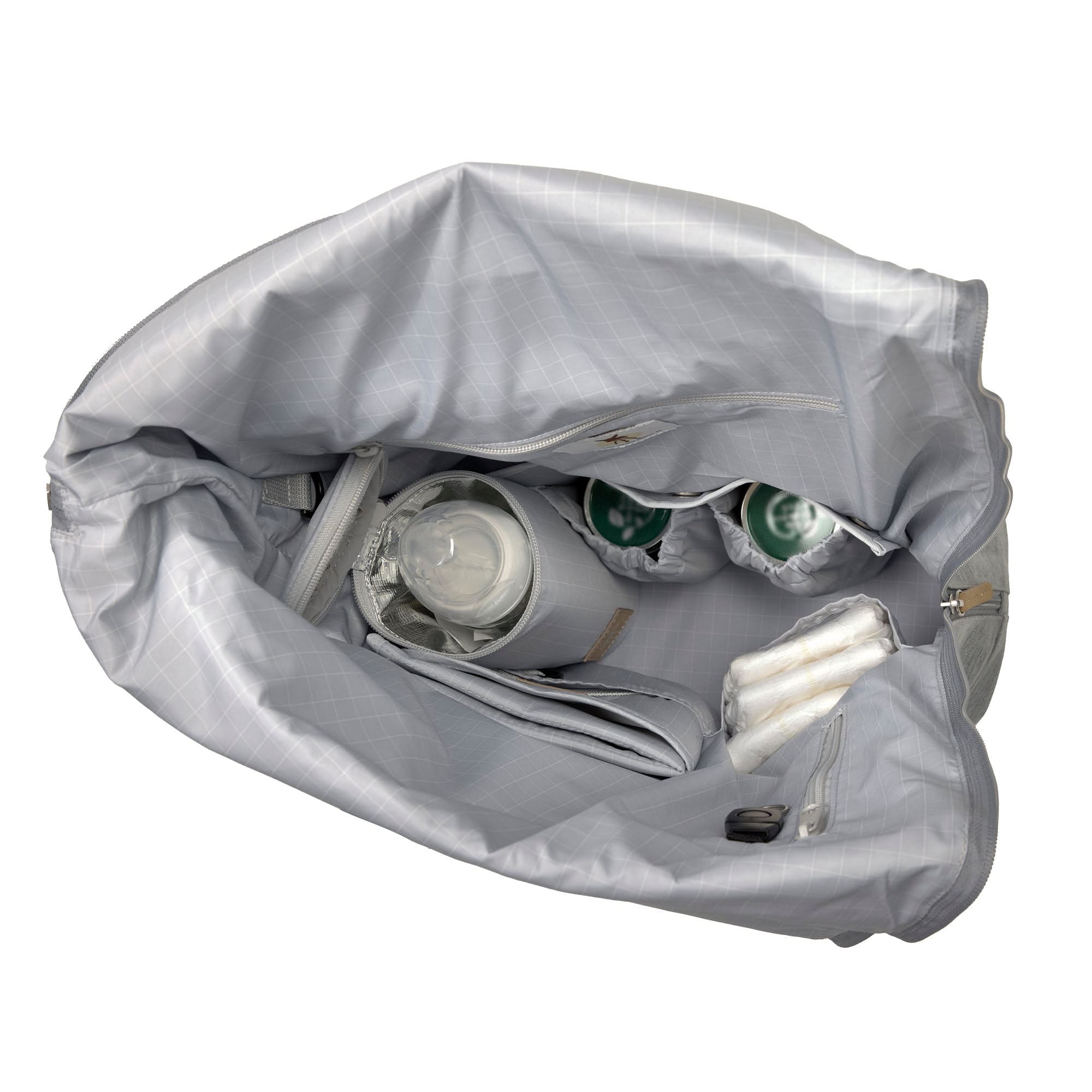 Lässig Wickelrucksack - Rolltop Backpack Grey Melange Lässig Wickelrucksack - Rolltop Backpack Grey Melange