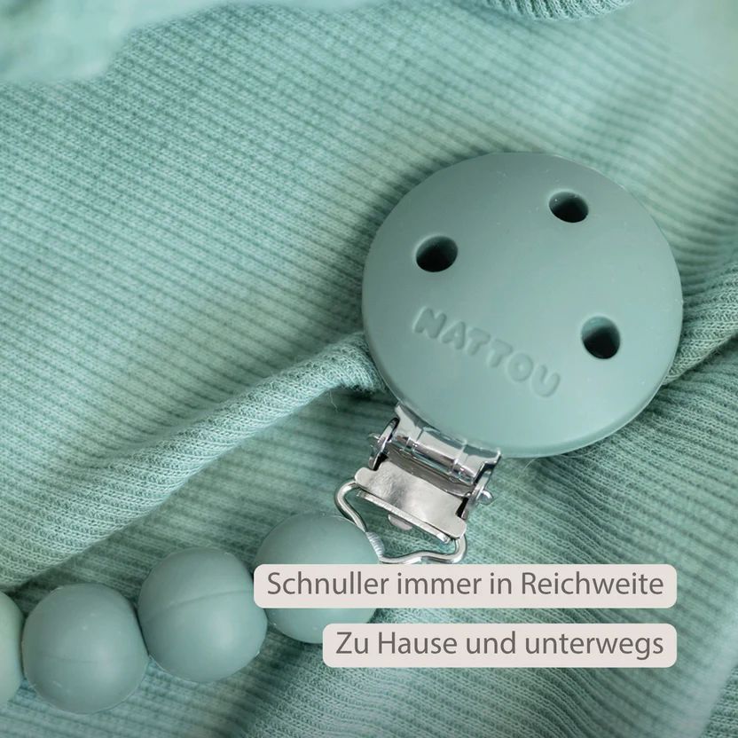 Nattou Schnullerkette Grün