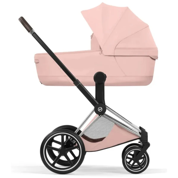  Cybex Priam Style Kinderwagen Set 3in1 Chrome Brown / Peach Pink inkl. Cloud T Plus Peach Pink