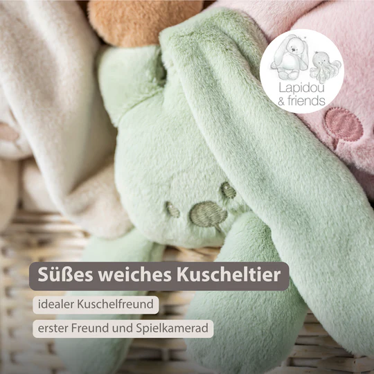 Nattou Lapidou Kuschelhase 30cm - Lindengrün