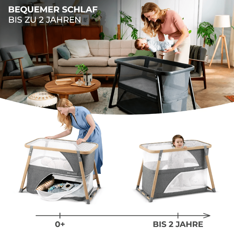 Kinderkraft 4in1 Reisebett SOFI grau