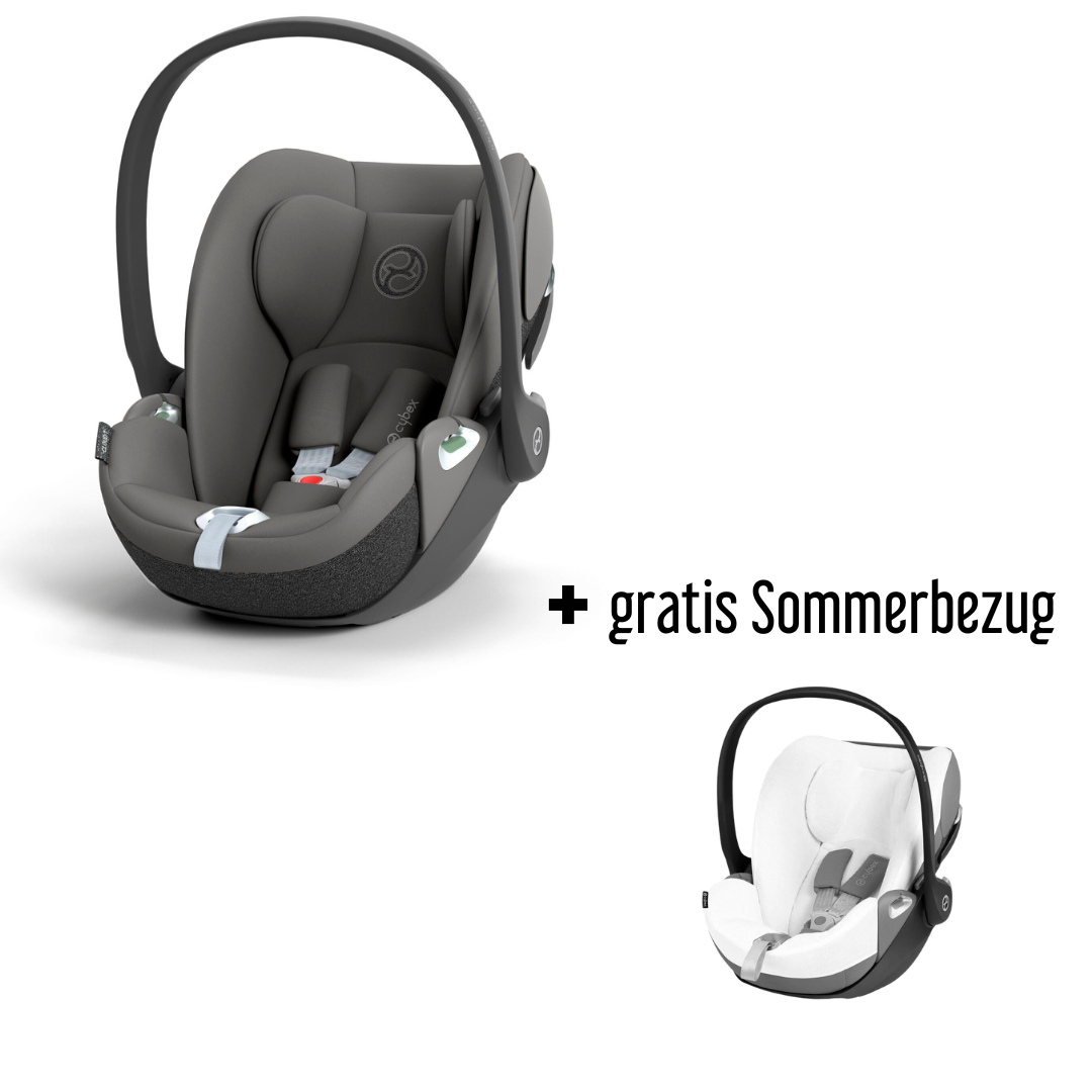 CYBEX Cloud T i-Size Mirage Grey Babyschale + gratis Sommerbezug CYBEX Cloud T i-Size Mirage Grey Babyschale + gratis Sommerbezug