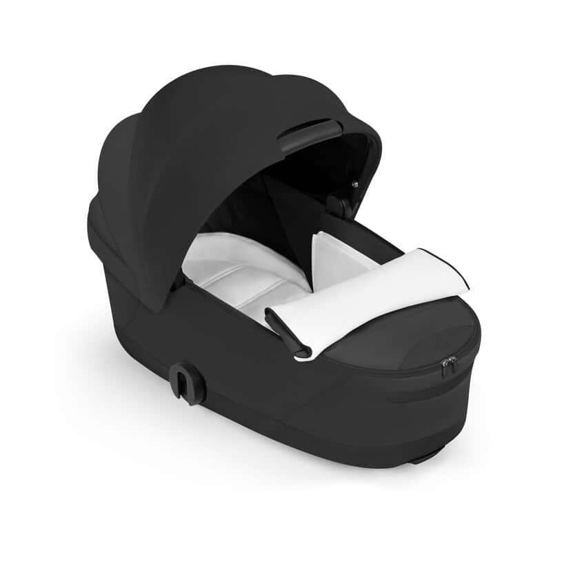 Cybex Priam Komfort Kinderwagen Set 4in1 Matt Black / Sepia Black inkl. Cloud T Plus Sepia Black und Base T