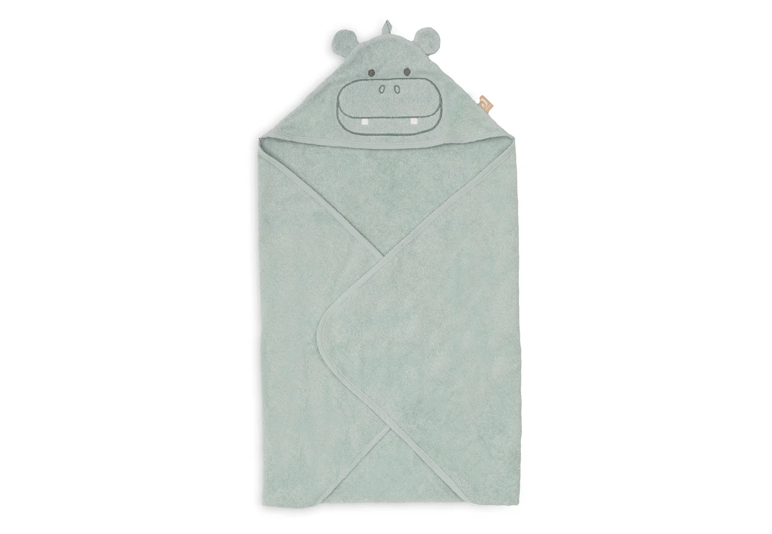 Jollein Kapuzenhandtuch Frottee 75x75 Hippo Happy